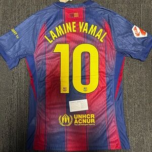 #10 LAMINE YAMAL Fc Barcelona 25/26 Player Version la liga badges Size Medium